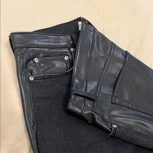 Abercrombie & Fitch Mixed Fabric Jeans